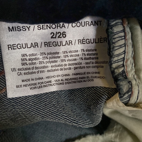 Vintage America Wonderland Skinny Ankle Jeans Size 2/26 - Picture 10 of 10